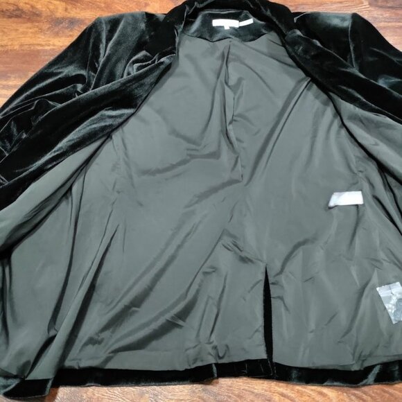 NWT Calvin Klein Womens Black Casual Velvet Blazer Size 24W - Picture 14 of 15